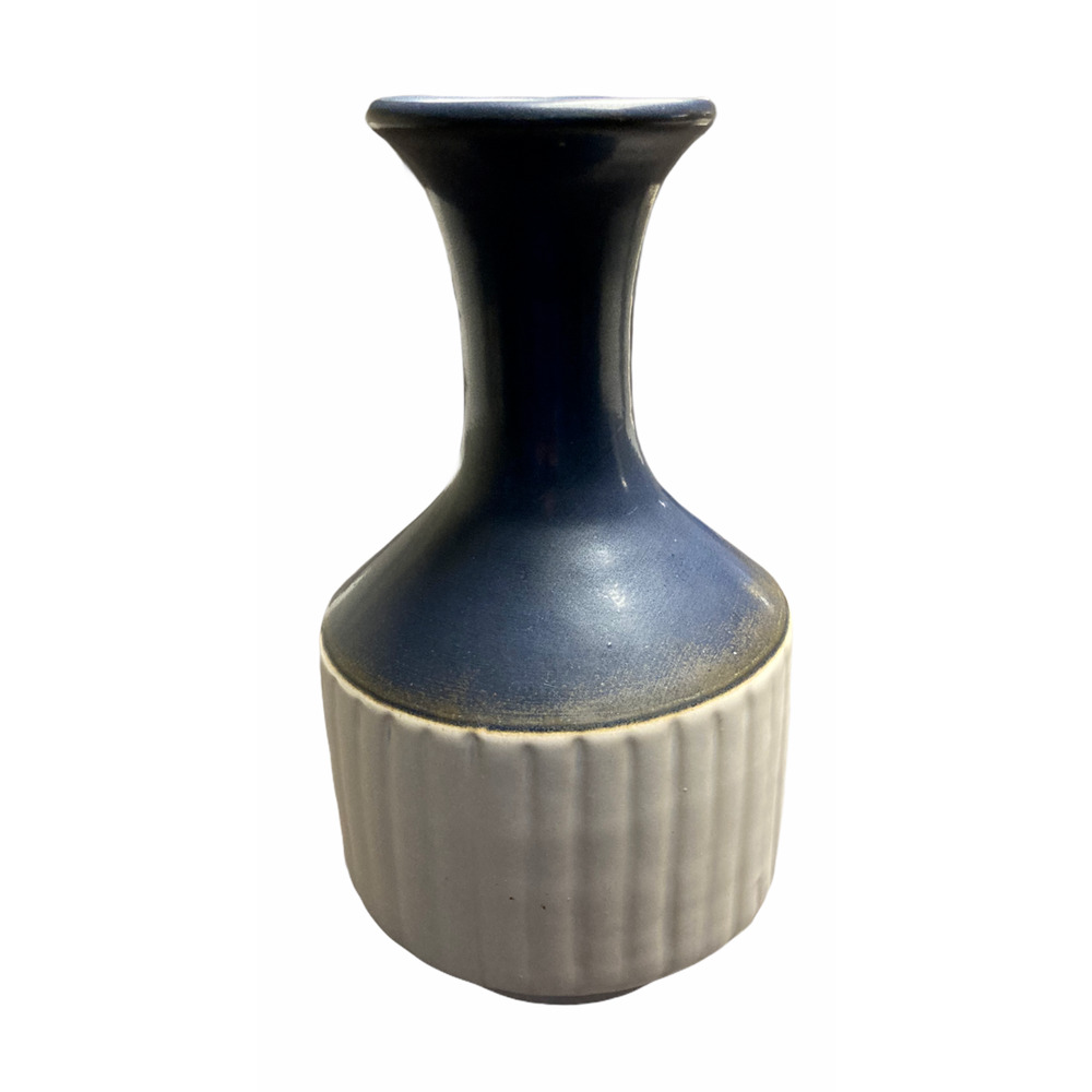 Surya McCain Blue MCC001 Pottery Vase Single Vase 10"